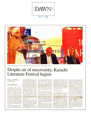Despite air of uncertainty, Karachi Literature Festival begins
2 March 2019 | Dawn