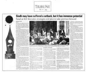 Panel at KLF discusses strategies and plan to take province forward
4 March 2019 | The Express Tribune