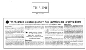 Yes, the media is dumbing society. Yes, journalists are largely to blame
4 March 2019 | The Express Tribune
