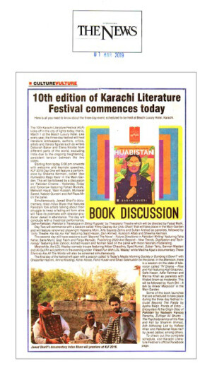10th Edition of Karachi Literature Festival commences today
1 March 2019 | The News International